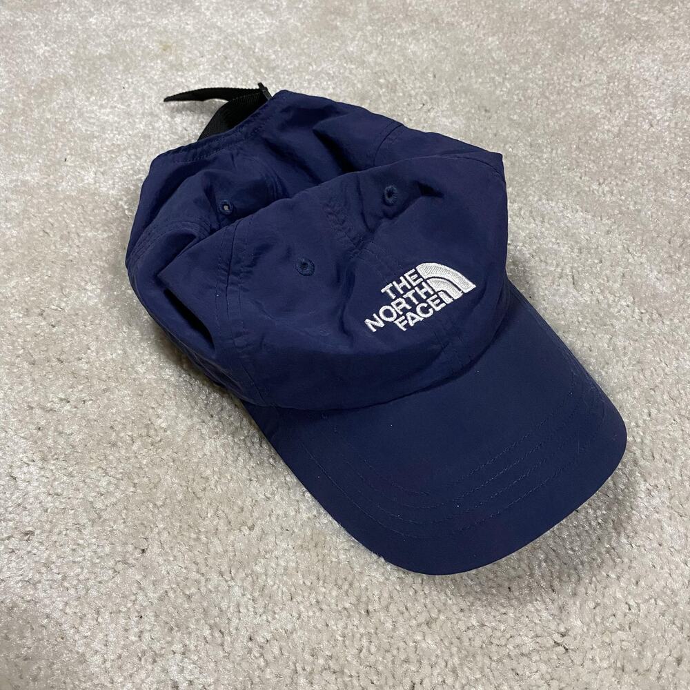 The North Face Hat Cap Strap Back Blue Outdoor Adjustable Hiking Lightweight